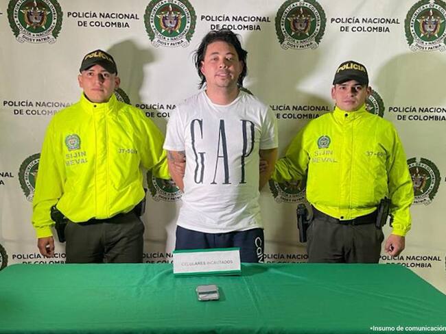 Envían a la cárcel a presunto asesino de capitán del Inpec. Foto: Policía Nacional