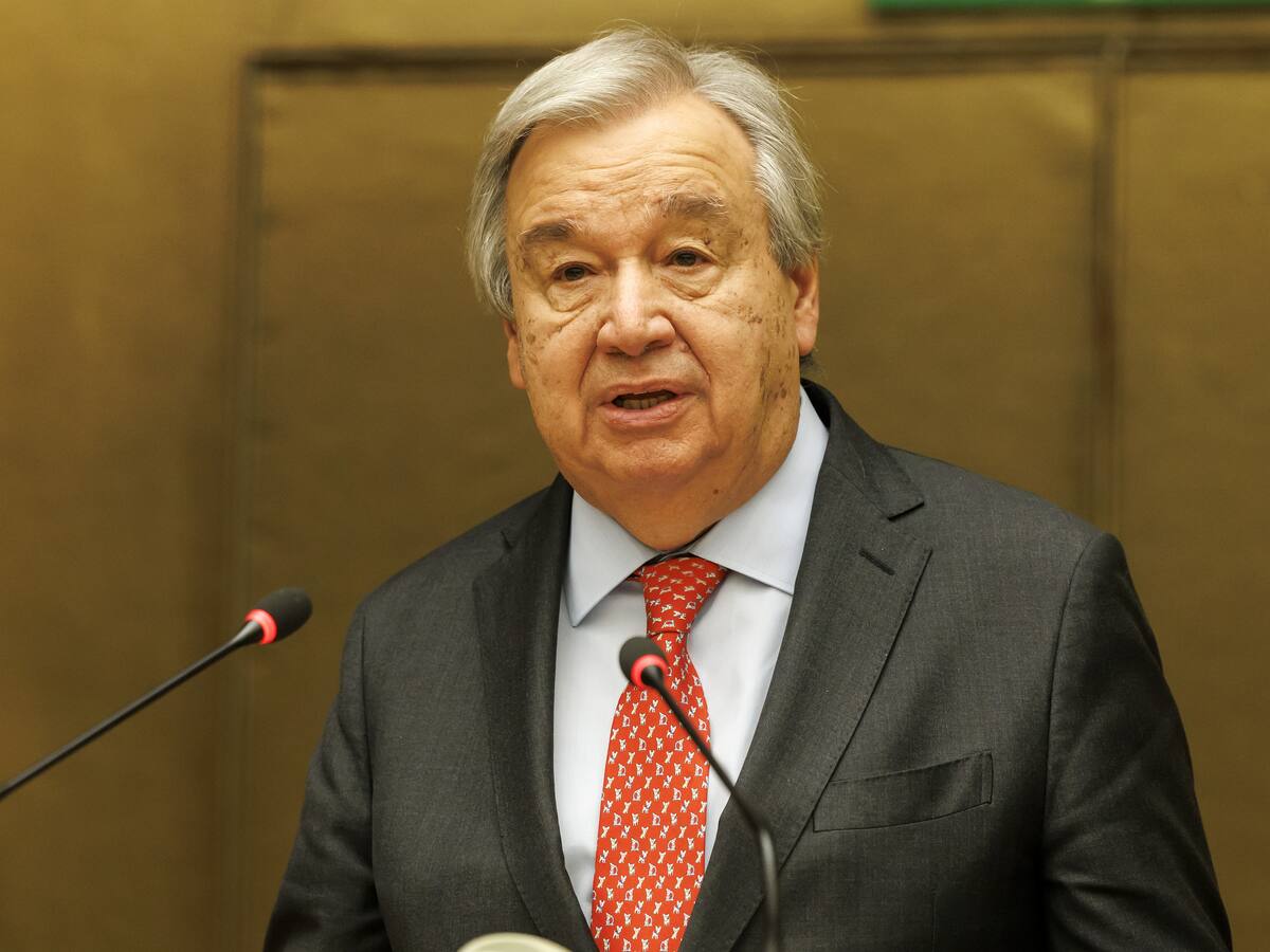 Guterres indica que negociaciones sobre Gaza parecen no ser para una tregua completa