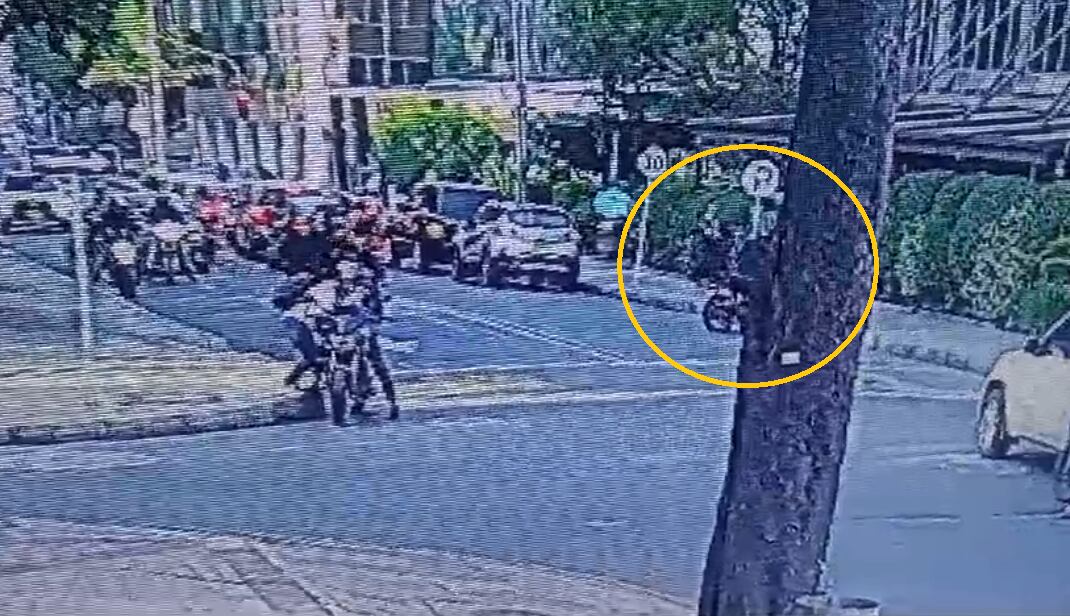 Balacera en Bogotá. Foto: captura pantalla