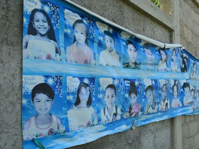 El 18 de mayo de 2014, una buseta de servicio especial se incendió en el trayecto, cobrando la vida de 34 personas que murieron calcinadas (33 niños y un adulto), además de 15 heridos. Foto: Colprensa