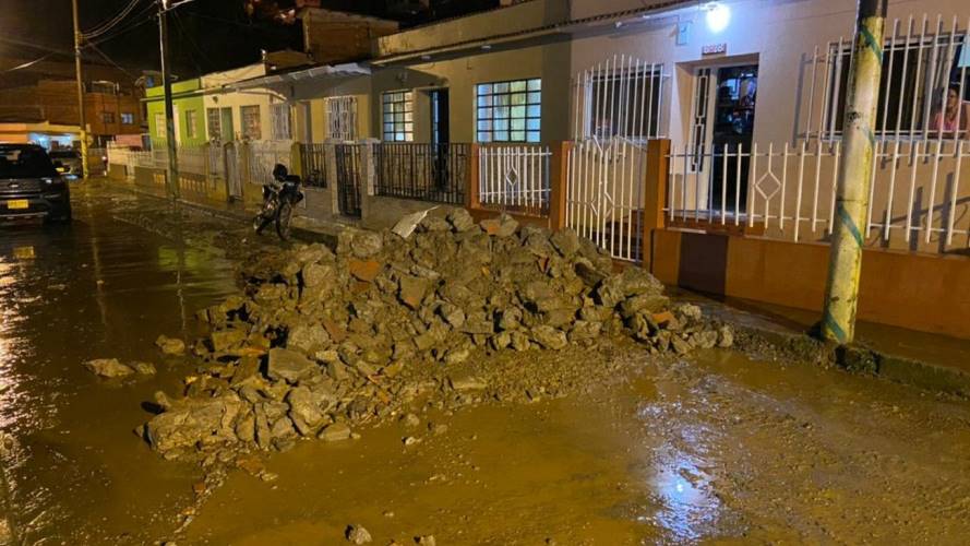Afectaciones por lluvias en el norte de Caldas. Crédito: Secretaría de Medio Ambiente de Caldas.
