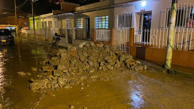 Afectaciones por lluvias en el norte de Caldas. Crédito: Secretaría de Medio Ambiente de Caldas.