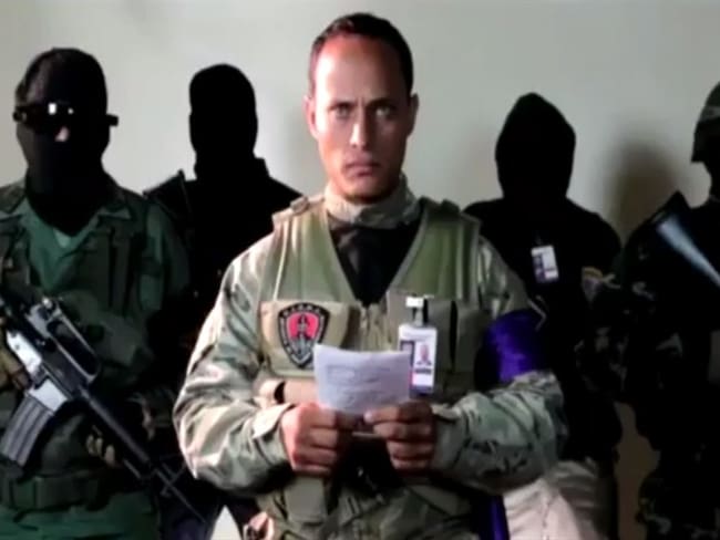 Óscar Pérez, el piloto del helicóptero del CICPC. Foto: Imagen tomada de BBC Mundo.