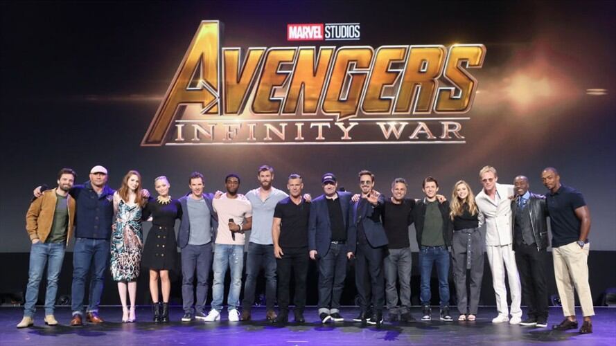 Premiere con los actores de Avengers: Infinity War. Foto: Getty Images