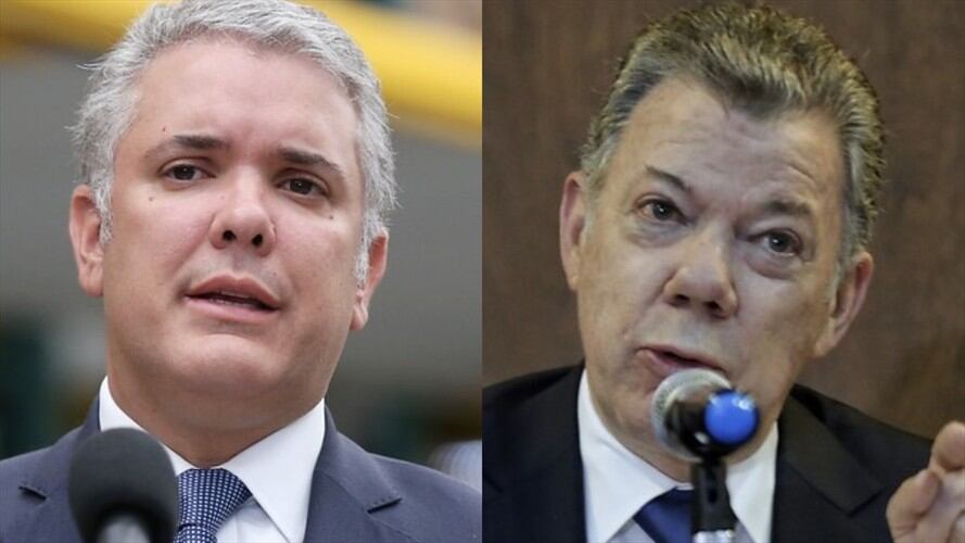 El presidente Iván Duque respondió a las críticas del expresidente Juan Manuel Santos. Foto: Colprensa