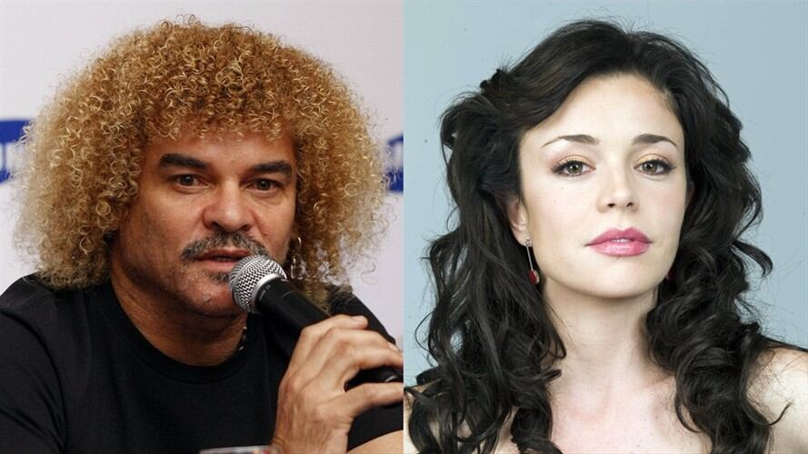 Exfutbolista Carlos 'El Pibe' Valderrama y cantante Flora Martínez . Foto: COLPRENSA – MAURICIO ALVARADO / Archivo Colprensa