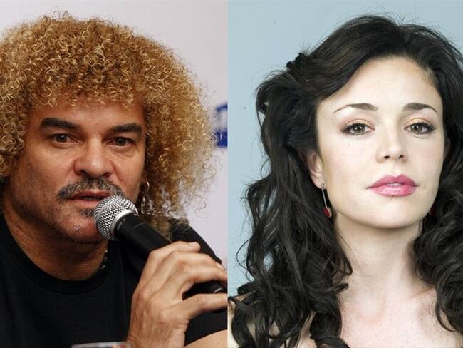 Exfutbolista Carlos 'El Pibe' Valderrama y cantante Flora Martínez . Foto: COLPRENSA – MAURICIO ALVARADO / Archivo Colprensa
