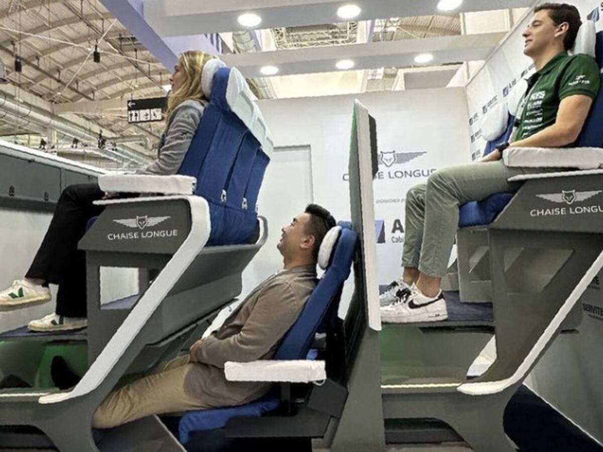 Así es Chaise Longue Economy Seat, concepto que revoluciona el mundo del transporte aéreo