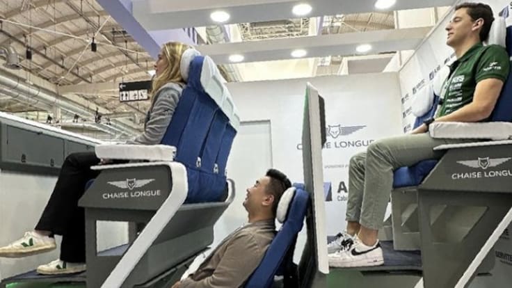Así es Chaise Longue Economy Seat, concepto que revoluciona el mundo del transporte aéreo