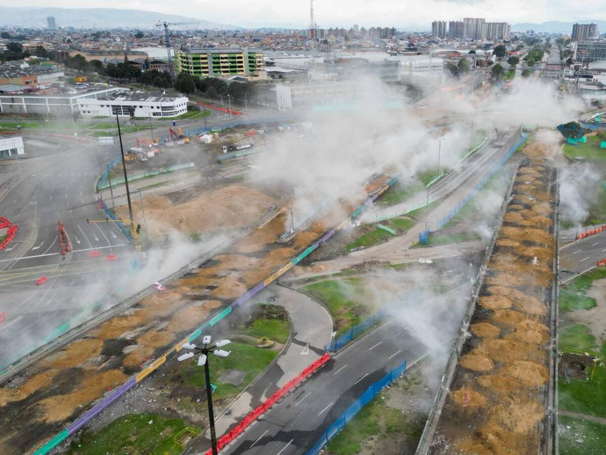 En fotos: así se ve la avenida Américas con calle 13 tras implosión de puentes en Bogotá