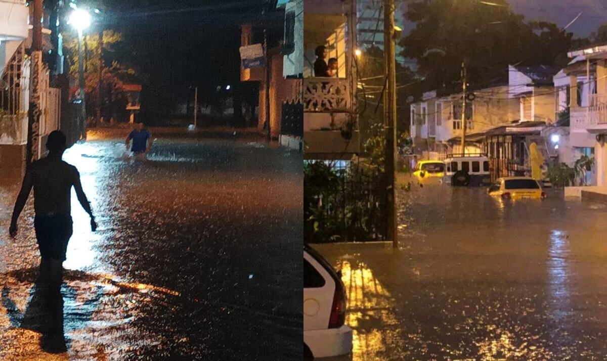 Inundaciones en Cartagena. Fotos: Cortesía
