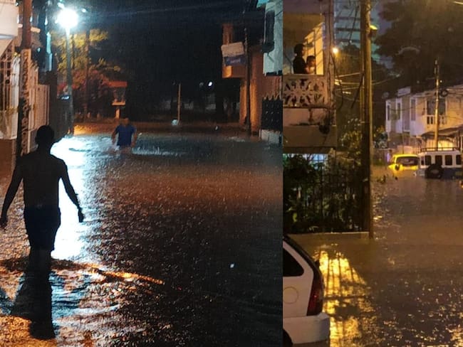 Inundaciones en Cartagena. Fotos: Cortesía