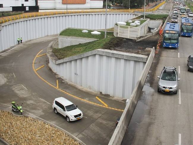 Bogotá, 22 de marzo de 2017. Después de 8 años de retrasos en la obra, el alcalde Enrique Peñalosa, inauguró el Deprimido de la Carrera 30 con calle 94. . Foto: Colprensa