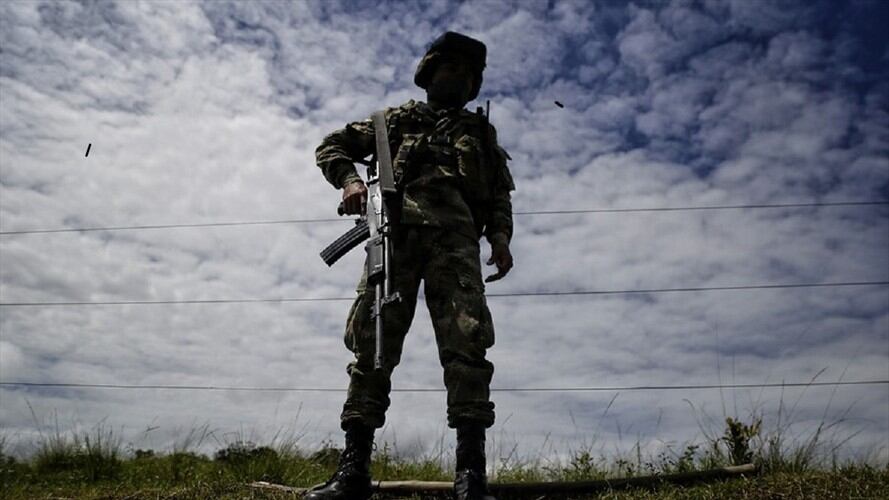 Soldado colombiano. Foto: Colprensa - Álvaro Tavera