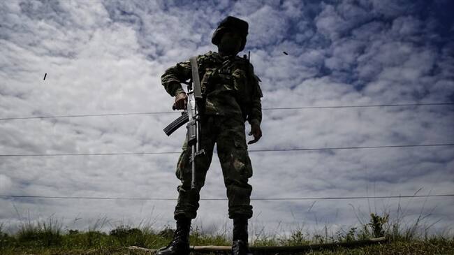 Soldado colombiano. Foto: Colprensa - Álvaro Tavera