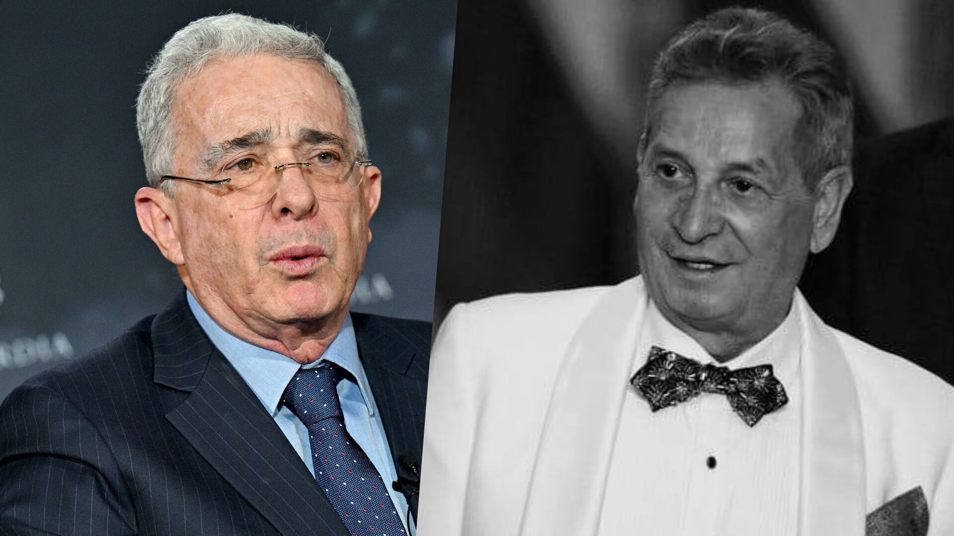 Álvaro Uribe y Darío Gómez. Foto: Colprensa