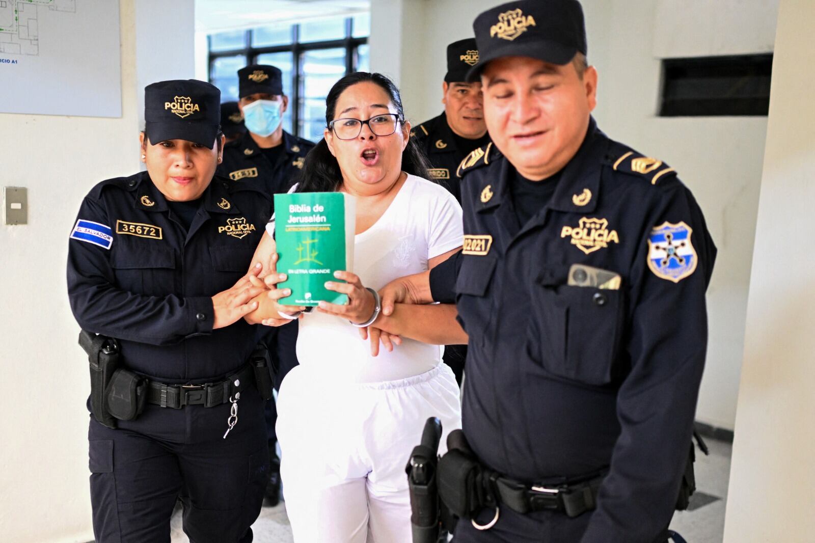 Ruth López, activista salvadoreña. Foto: Marvin RECINOS / AFP