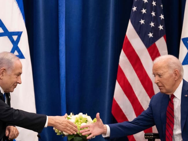 Benjamin Netanyahu y Joe Biden. Foto: Jim WATSON/AFP/Getty Images.