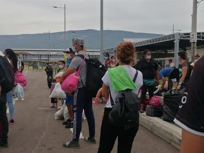 Más de 600 venezolanos son recibidos en el Centro de Atención en Tienditas en la frontera. Foto: Cortesía