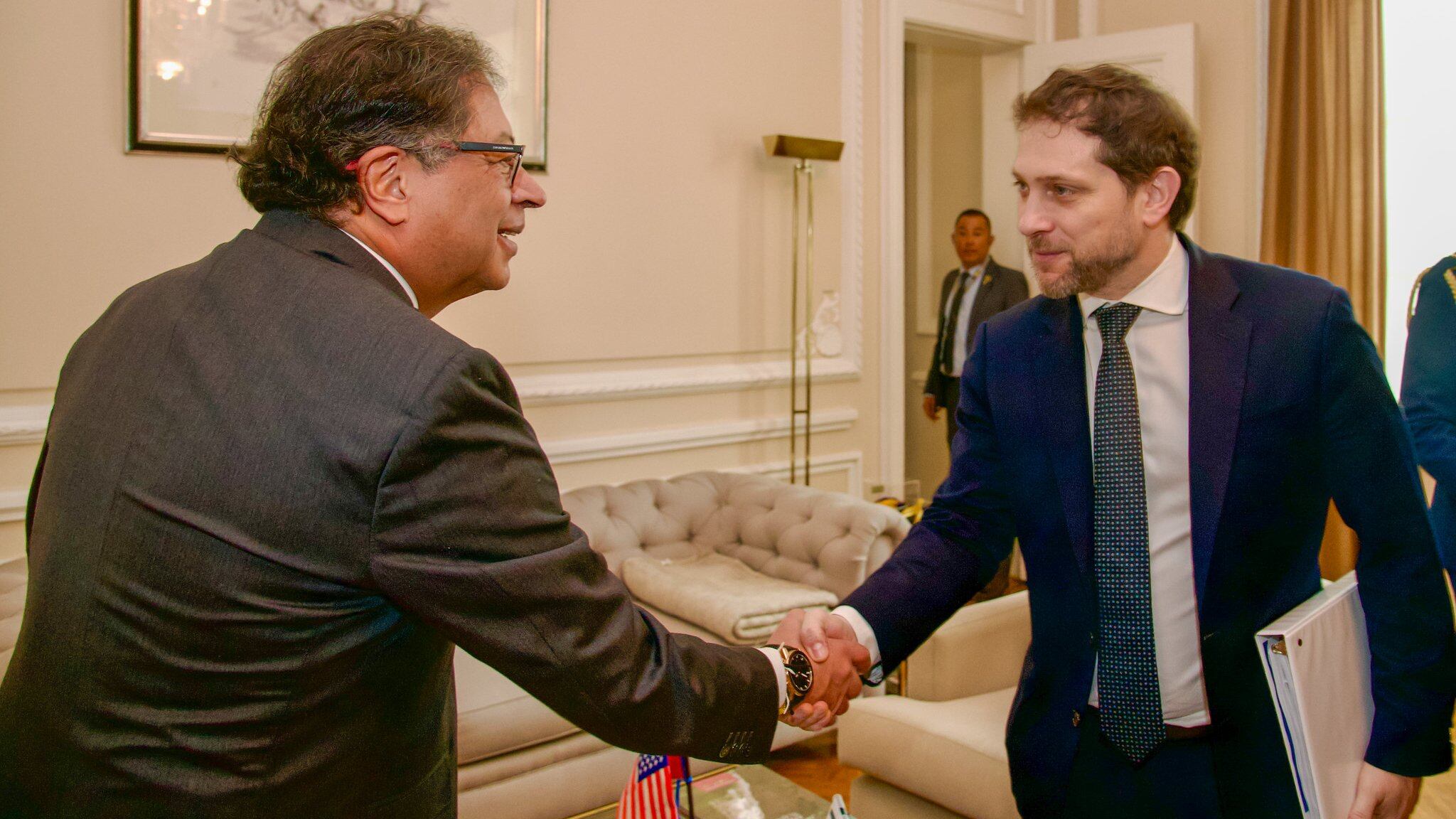 Reunión entre el presidente Petro y Jon Finer. Foto: Presidencia de la República.