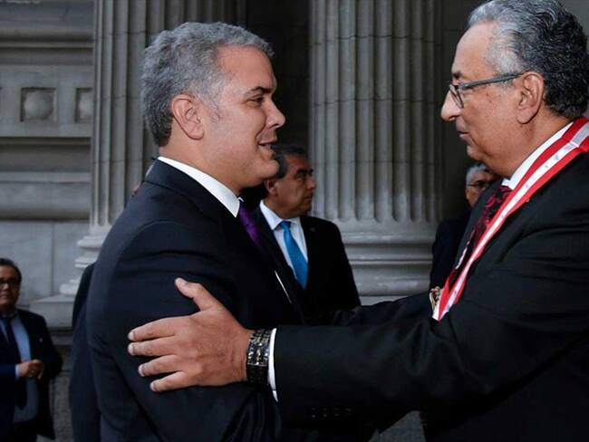 Duque pidió a Congreso de Perú respaldar la creación de Corte Internacional Anticorrupción. Foto: Presidencia