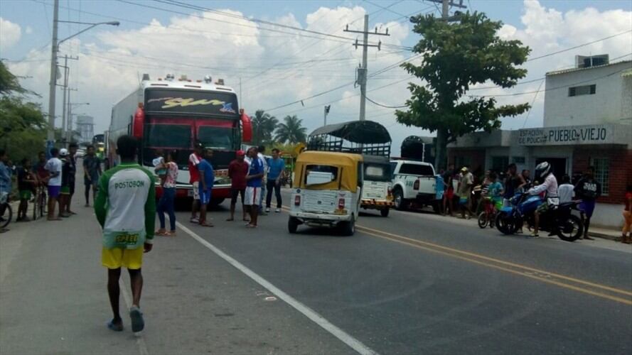 Imagen referencial de un bloqueo en el sector de Tasajera. Foto: Cortesía Seguimiento.co
