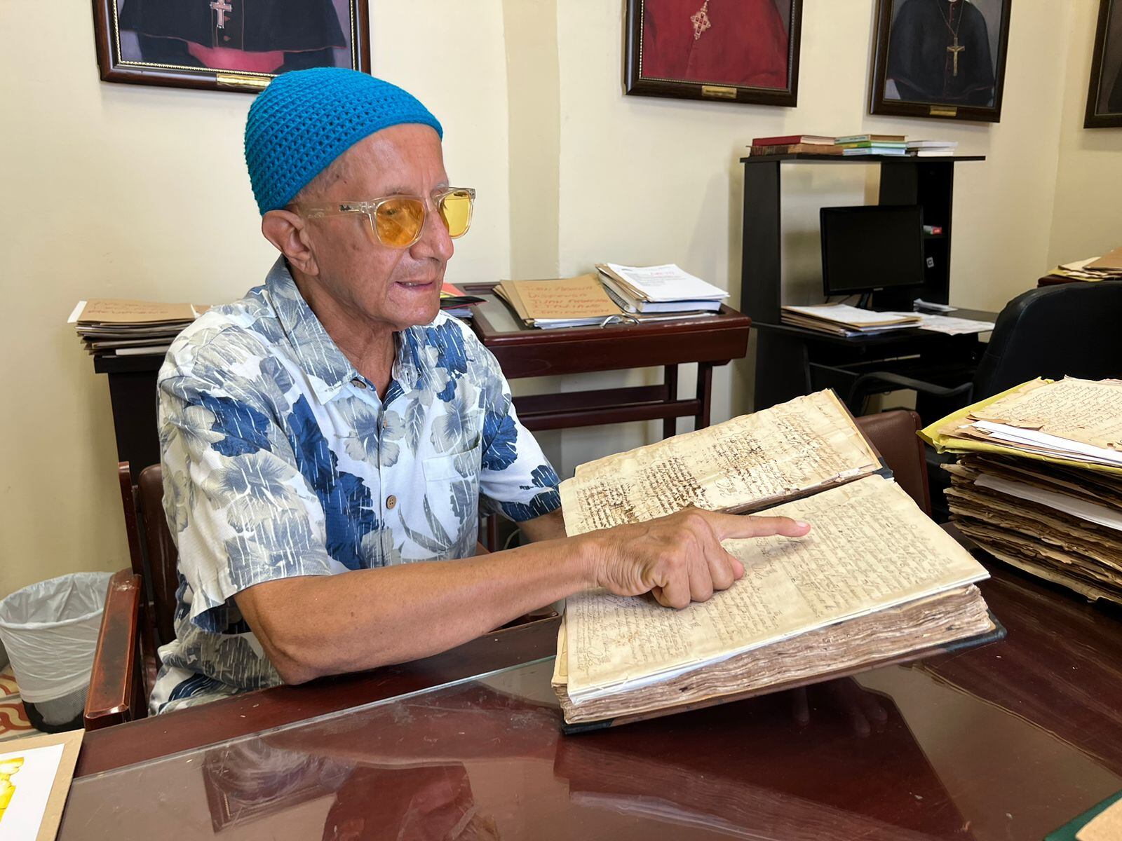 Partida de defunción de Simón Bolívar. Foto: Cortesía Roger Urieles.