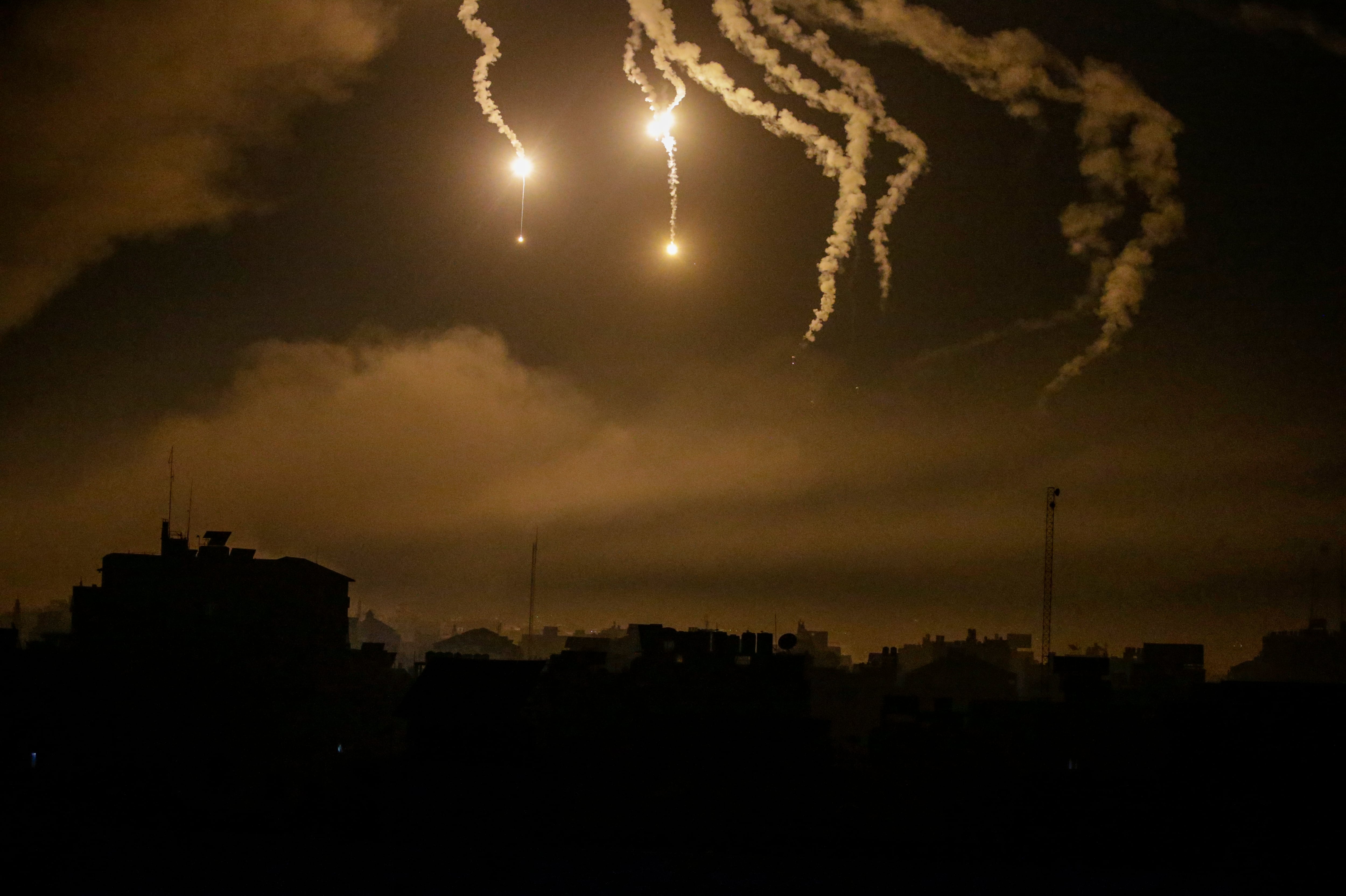 Bombardeos en Gaza. EFE/EPA/MOHAMMED SABER