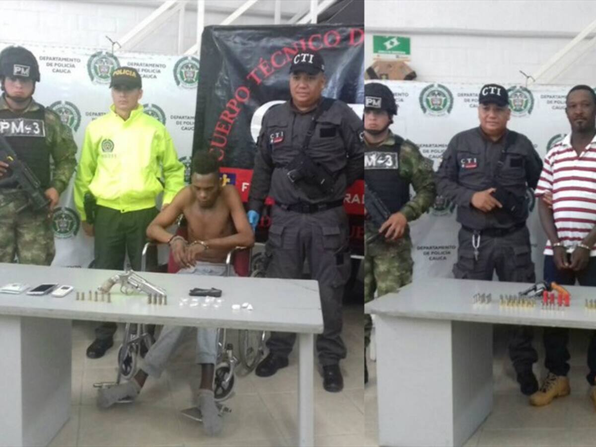 Cárcel para sujetos que atacaron con disparos a la Policía en Cauca