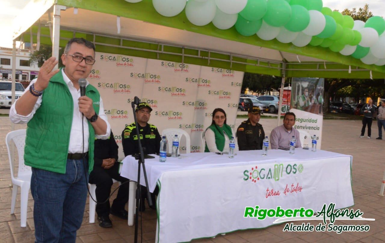 Alcalde de Sogamoso (Boyacá), Rigoberto Alfonso. Foto: Alcaldía de Sogamoso.