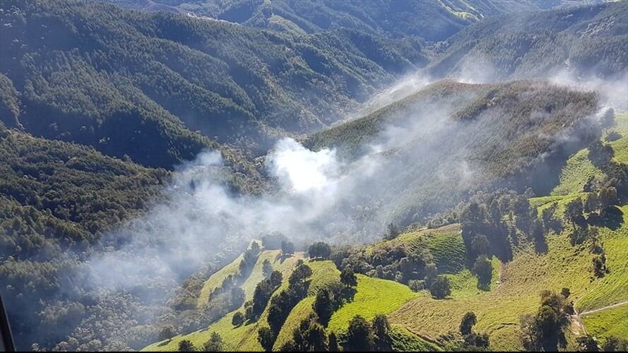 Tras las confrontaciones, también fue incautado material de guerra, fusiles y munición. Foto: Colprensa