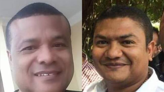 Nelson Stanp y Andrés Mercado fueron asesinados en zona rural de San Onofre. Foto: Cortesía.