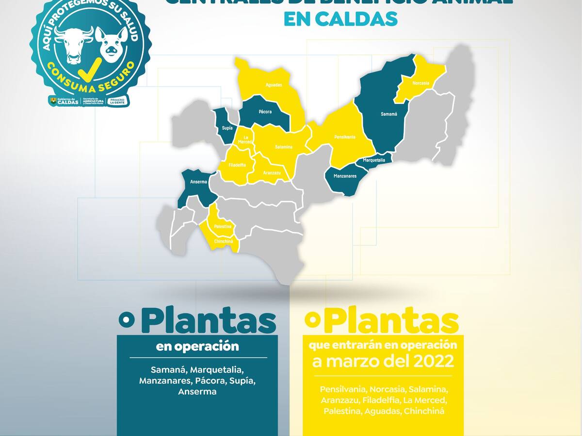 6 de las 15 Centrales de Beneficio de Caldas, están en funcionamiento
