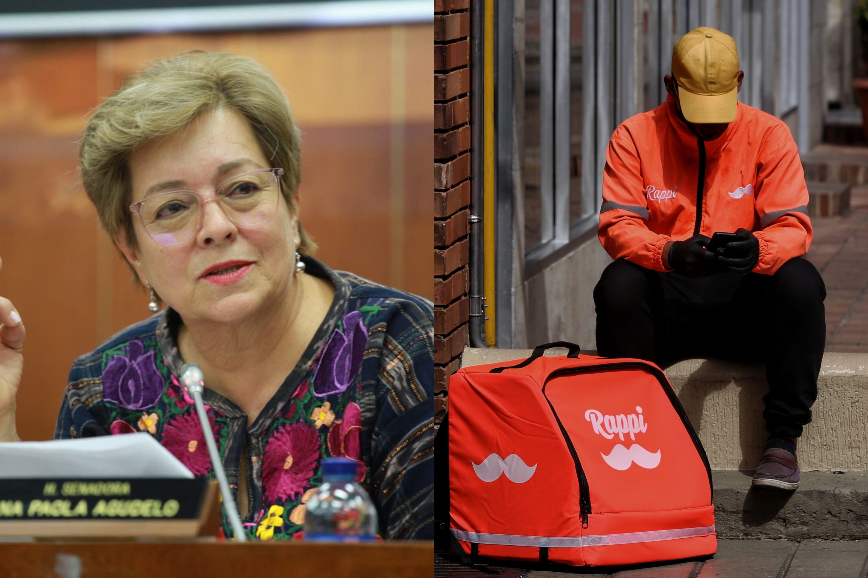 Gloria Inés Ramírez, minista de Trabajo y Rappi | Fotos: Colprensa