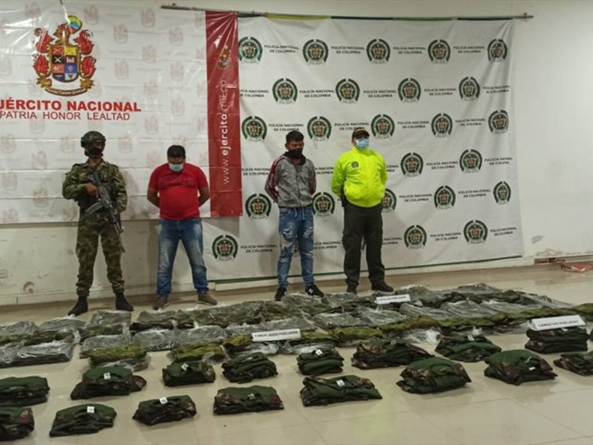 Capturan a dos presuntos integrantes del Clan del Golfo en Montería