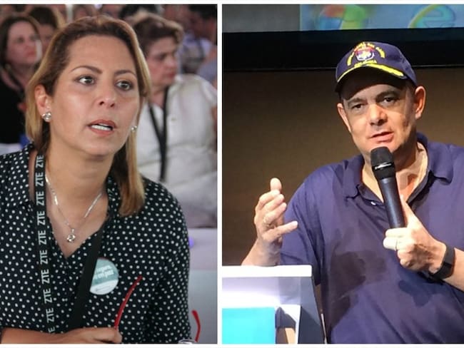 Marcela Amaya, gobernadora del Meta. (izquierda. Germán Vargas Lleras. Derecha . Foto: Colprensa - Diego Pineda)-(Colprensa - Juan Manuel Cantillo9).