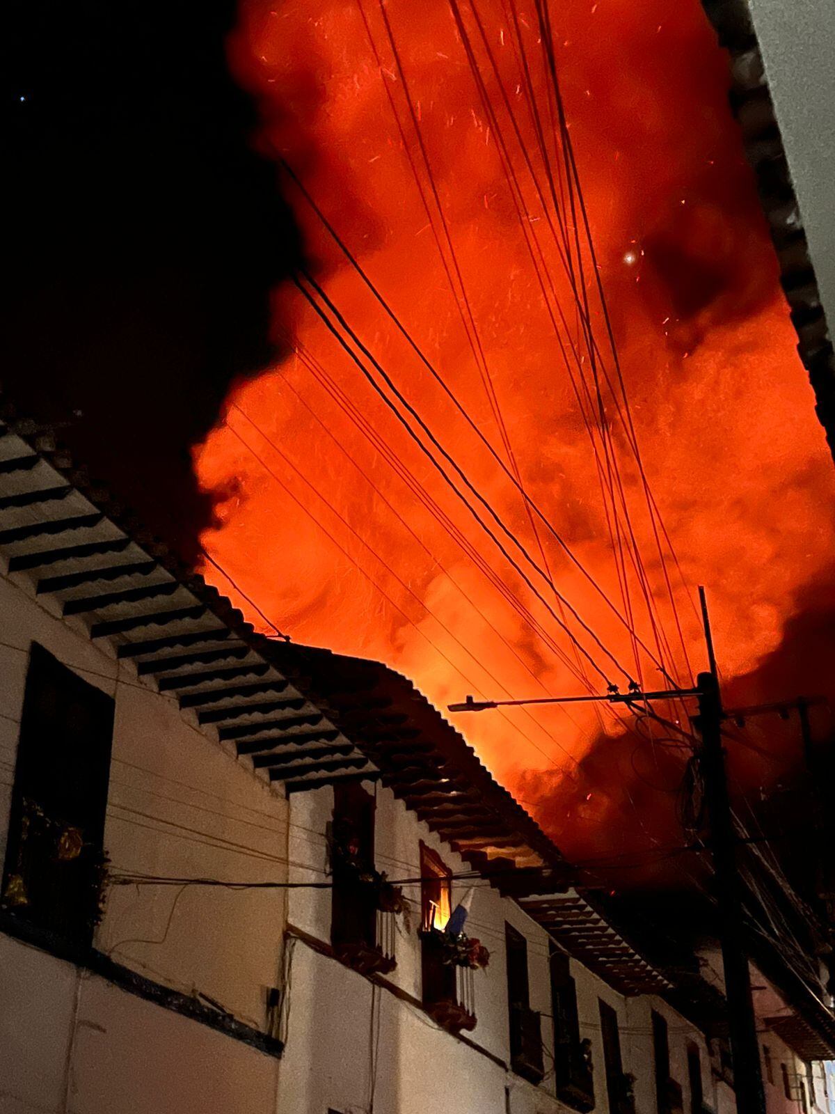 Emergencia en Salamina, Caldas. Crédito: Esteban Holguín.