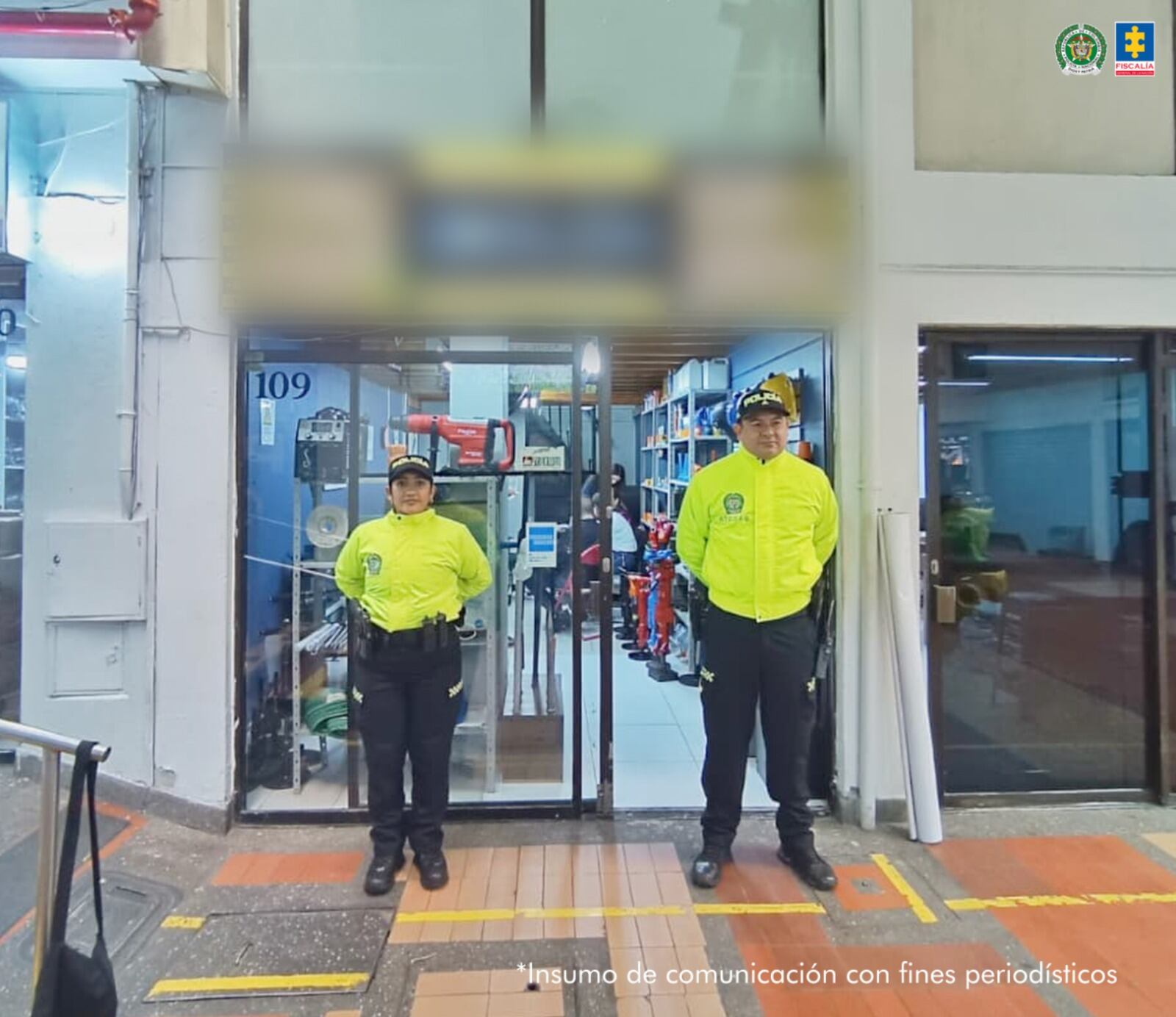 Fiscalía embargó dos bienes que serían de alias ‘El Arete’ y ‘El Osito’. Foto: Fiscalía