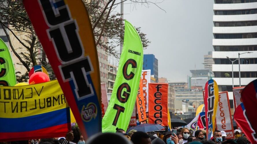 El Comité Nacional del Paro anunció que ha decidido hacer interrupción temporal de las movilizaciones recurrentes. Foto: Getty Images / SEBASTIÁN BARROS