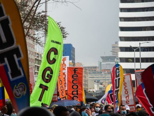 El Comité Nacional del Paro anunció que ha decidido hacer interrupción temporal de las movilizaciones recurrentes. Foto: Getty Images / SEBASTIÁN BARROS