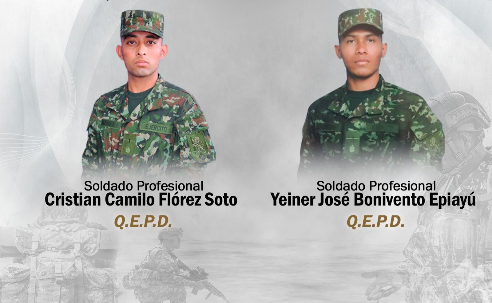 Continúan ataques del EMC contra la fuerza pública: dos militares, asesinados en el Huila. Foto: Suministrada.