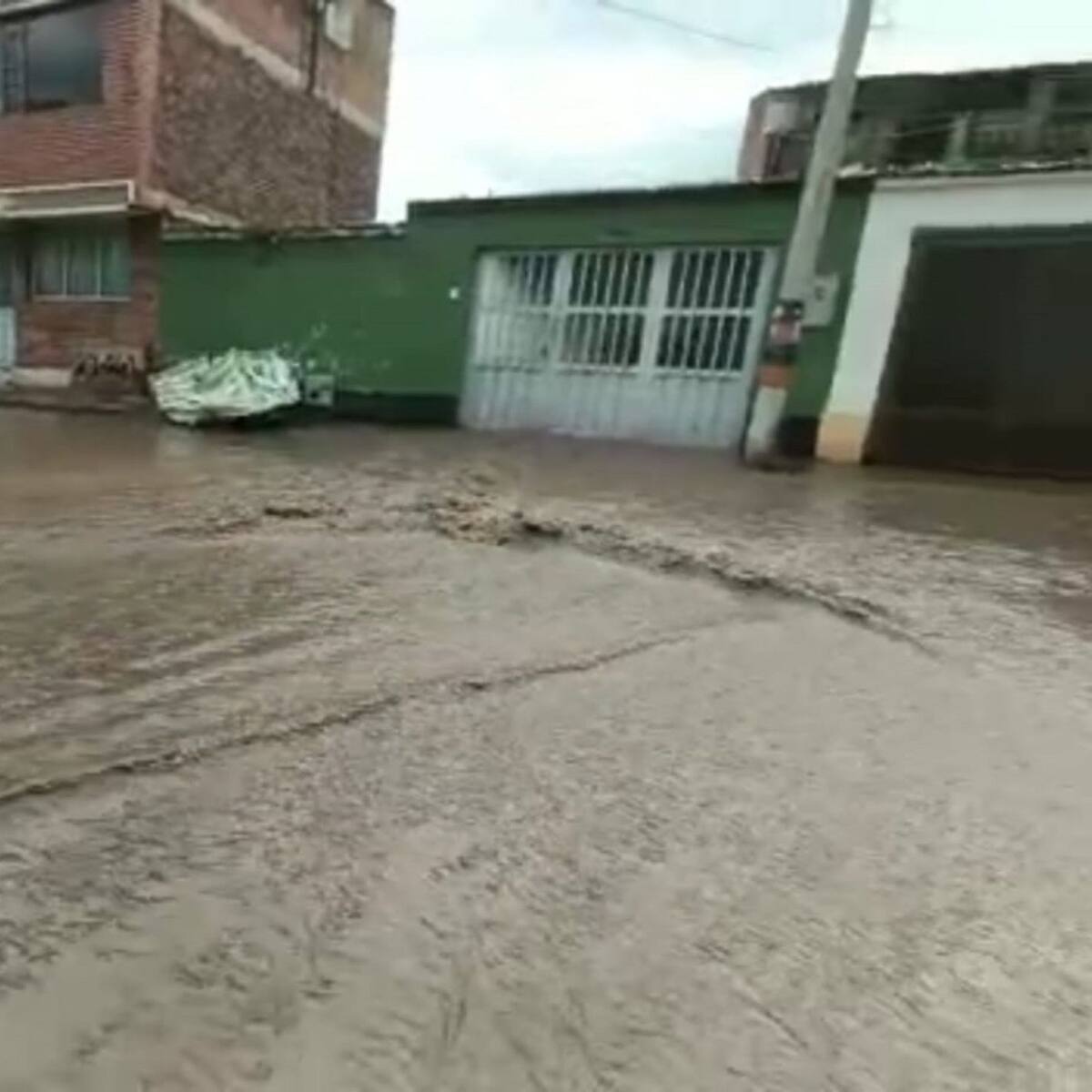 Aguacero generó emergencias en cuatro barrios de Duitama