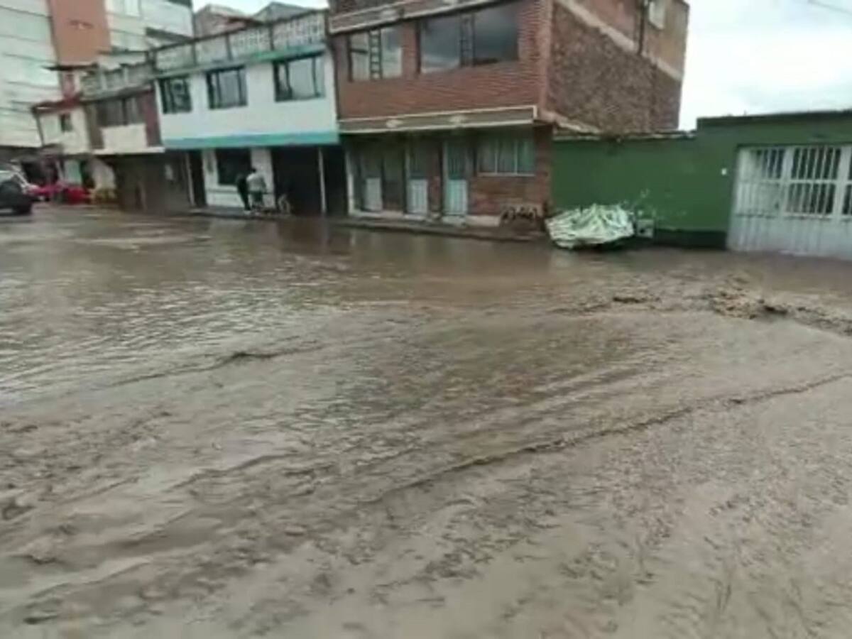 Aguacero generó emergencias en cuatro barrios de Duitama