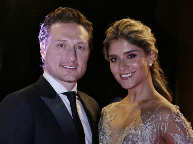 Laura Tobón y su esposo Álvaro Rodríguez están esperando su primer hijo. Foto: Colprensa - Sofía Toscano