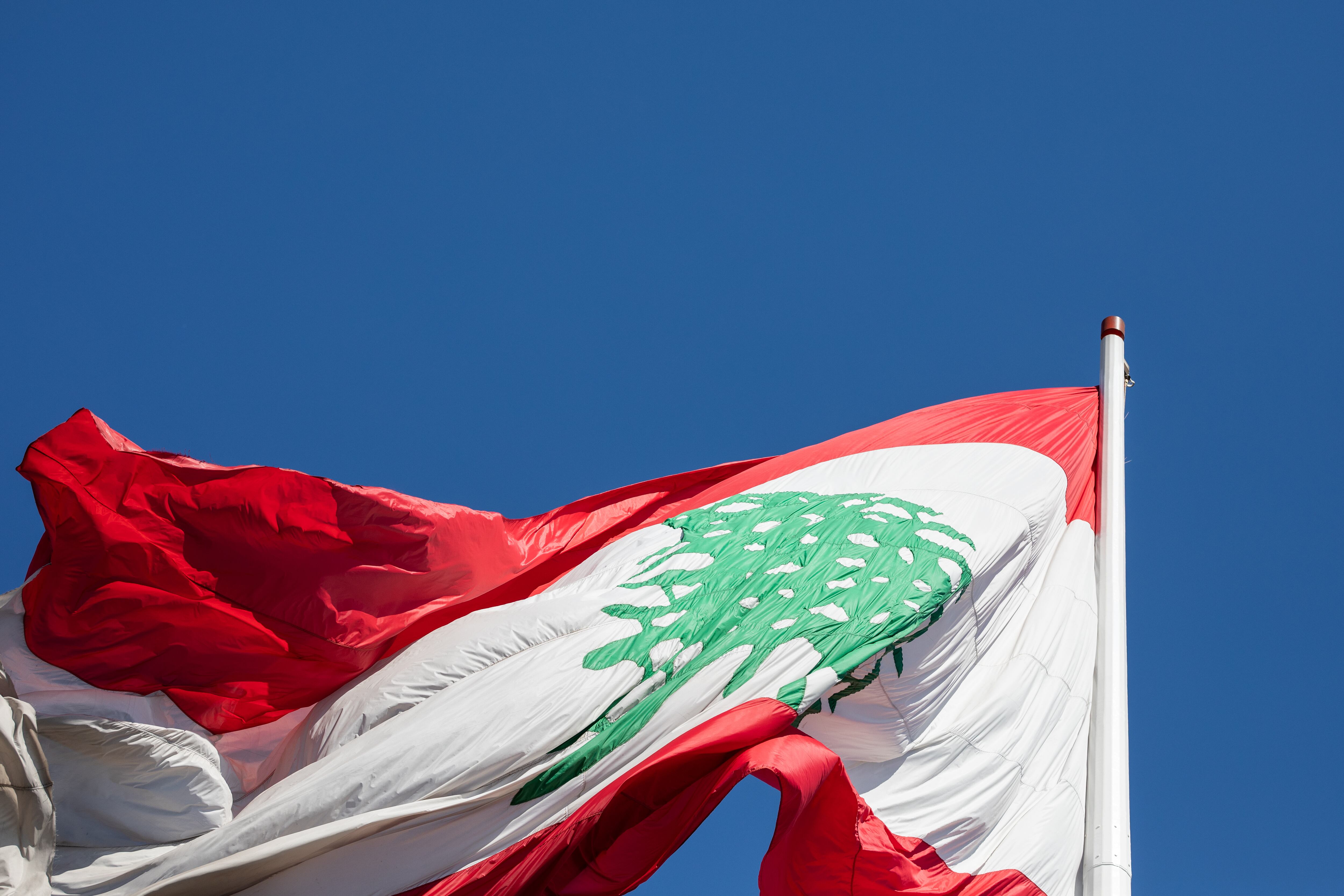 Bandera del Líbano. Getty Images
