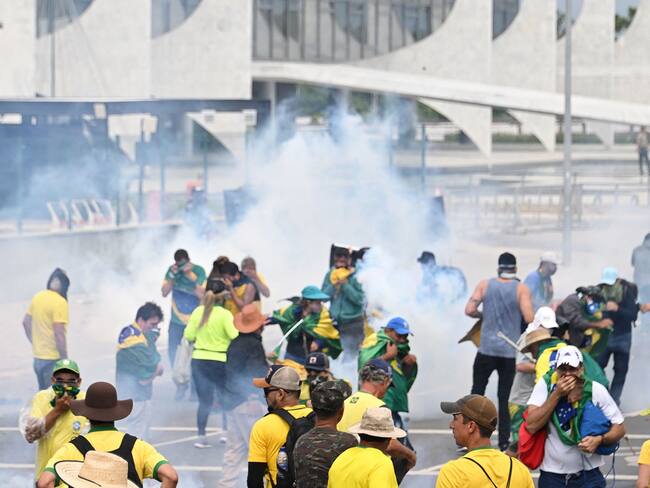 Seguidores de Bolsonado invadieron Palacio Planalto. (Photo by EVARISTO SA/AFP via Getty Images)