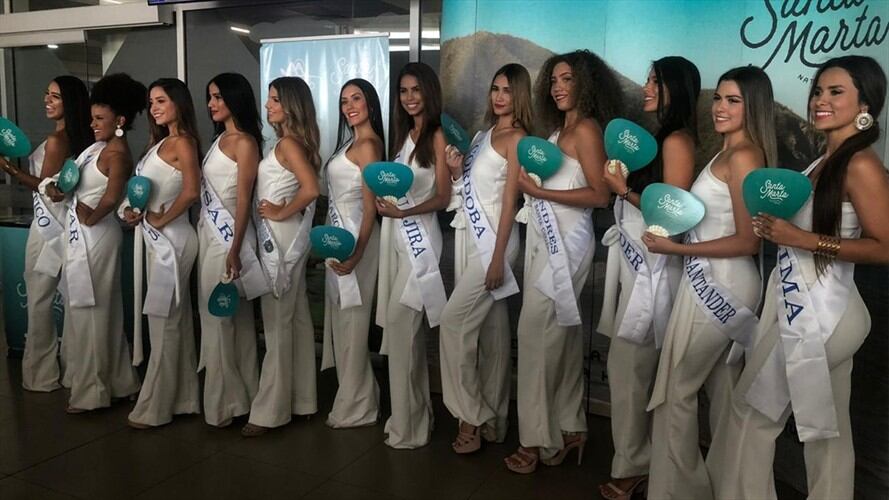 Las candidatas a Reina Nacional del Mar llegaron a Santa Marta. Foto: Ian Farouk Simmonds