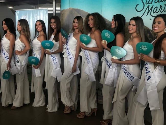 Las candidatas a Reina Nacional del Mar llegaron a Santa Marta. Foto: Ian Farouk Simmonds