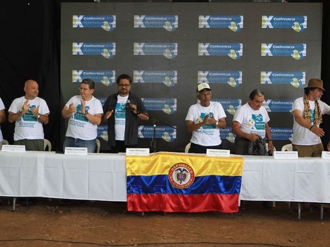 Miembros del estado mayor del secretariado de las Farc. Foto: Agencia EFE - Mauricio Dueñas