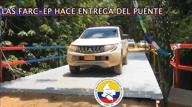 Farc entrega obras en el municipio de Tibú. Foto: Cortesía.